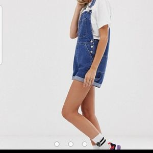 Reclaimed Vintage Short Overalls